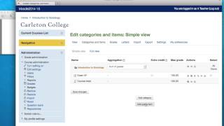 Configuring Moodle Gradebook  Easy [upl. by Snej]