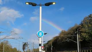 Rainbow over BerwickuponTweed Mon 21 Oct 24 [upl. by Ennirac]