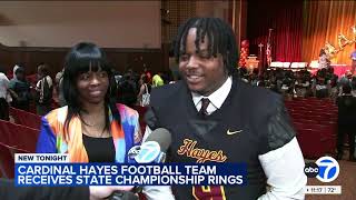 ABC Covers Cardinal Hayes High School’s 2023 State Championship Football Ring Ceremony [upl. by Ainesy]