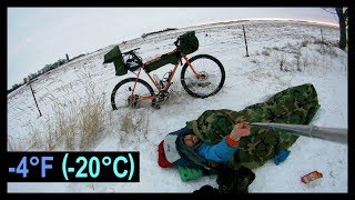 FROZEN Winter Gravel Bikepacking [upl. by Kliment]