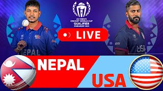 Nepal vs USA Live ICC Cricket World Cup Qualifiers Match  Live Cricket Match Today [upl. by Brandyn]