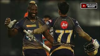 IPL 2019  Andre Russell scored 48 runs off 13 balls against Royal Challengers Bangalore [upl. by Jerroll]