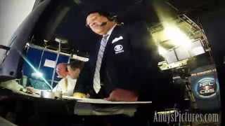 HD Time Lapse Inside the CBS Sports Broadcast Booth [upl. by Halfon]