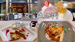 【丸の内・大手町ランチ】丸の内仲通りランチ｜絶品ケーキ｜東京カフェ巡り｜Tokyo Cafe Vlog [upl. by Atalanti]