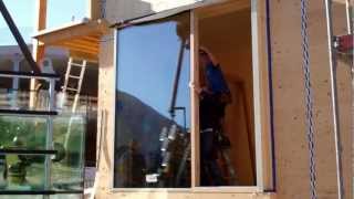 Costruzione case in legno masiccio  Casa Salute Bolzano  Video Neuer Firmensitz CasaSalute [upl. by Nywrad]