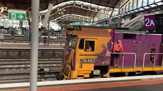 VLine N462 City of Shepparton Heads inside Platform 2A with the N Sets at Southern Cross Station [upl. by Niala472]