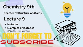 ISOTOPES  CHAPTER NO 2  CLASS 9TH CHEMISTRY  LECTURE 9  100 CONCEPTUAL abdulrehmanmashhood786 [upl. by Mountfort]