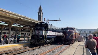 Hoboken New Jersey  Vintage Trains at Hoboken Terminal [upl. by Justen]