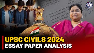 UPSC CIVILS 2024 ESSAY PAPER ANALYSIS  CSB IAS ACADEMY upsc civilservice mainsessay explained [upl. by Hedvah]