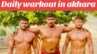 Daily Workout in Akhara😈🦁 [upl. by Anayek]