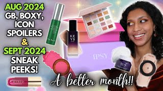 IPSY SEPTEMBER 2024 Spoilers amp AUGUST 2024 SPOILERS Boxycharm Glam Bag amp Icon Box [upl. by Arema]