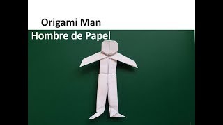 Origami Man 🕺 DIY Paper Person Crafts  Hombre de Papel Crea tu propio Muñeco o Persona de Papel [upl. by Esinart]