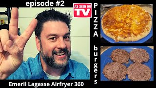 Emeril Lagasse FRENCH DOOR Airfryer 360 Grill feature and pizza function tested 399 [upl. by Rachael188]