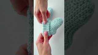 Crochet wool socks for baby [upl. by Kired460]