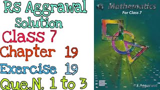 Three Dimensional Shapes  Class 7 Exercise 19 Question 13  Rs Aggarwal  mdsirmaths [upl. by Let816]