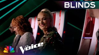 GORGEOUS Voice Tempts Coaches Bublé and Gwen To Turn Their Chairs  Voice Blinds [upl. by Triley]