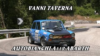 SALITA ALPE DEL NEVEGAL 2024  VANNI TAVERNA  AUTOBIANCHI A112 ABARTH  VIDEO BY BELLUNOVIDEO [upl. by Amena]