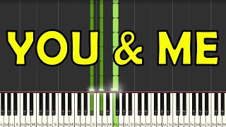 Disclosure  You amp Me Flume Remix Piano Tutorial [upl. by Ayhdiv751]