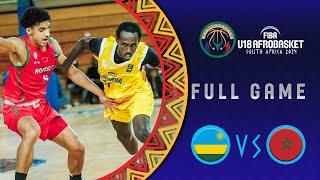 Group Phase  Rwanda v Morocco  Full Basketball Game  FIBA U18 AfroBasket 2024 [upl. by Edi]