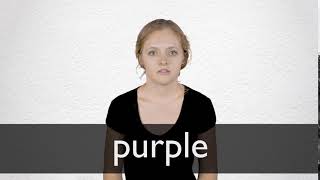 How to pronounce PURPLE in British English [upl. by Mitran]