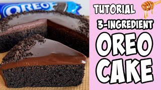 3Ingredient Oreo Cake tutorial Shorts [upl. by Gnuhc8]