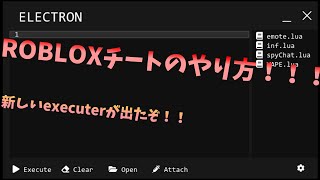 robloxのチートのやり方！新しいexecuterを紹介します！ [upl. by Benjamin]