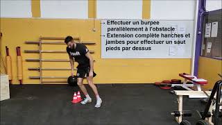 Burpees jump over lateral [upl. by Grizelda]