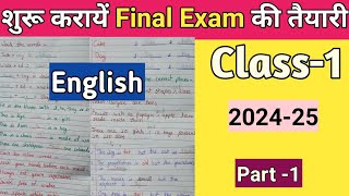 Class1 English Worksheet  Grade1 English  Class 1 CBSE English Grammar 202425 [upl. by Rodmur]