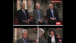 Amanpour Interview with the Reunion of the Peacemakers Tony Blair Bill Clinton and Bertie Ahern [upl. by Inan36]