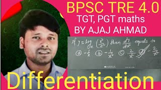 BPSC TRE 40TGT amp PGT Differentiation Problem 3 [upl. by Ledba492]