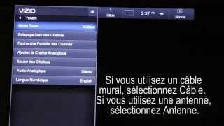 Comment effectuer un balayage des chaînes sur votre TVHD VIA Plus de VIZIO [upl. by Arinayed]