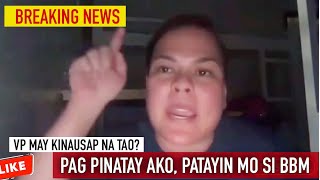 VP SARA NAG LABAS NG MASILAN NA IMPORMASYON LABAN KAY BBM  NAGBANTA IPAPATAY duterte [upl. by Madra63]