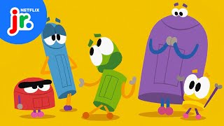 Learn About Nouns Adjectives amp Verbs 📚 StoryBots Answer Time  Netflix Jr [upl. by Ailak]