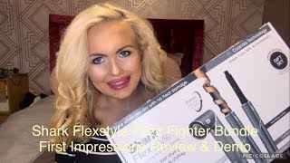 Shark Flexstyle Frizz Fighter Bundle Teal First Impressions Review amp Demo [upl. by Nytsirc31]