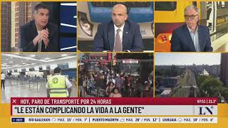 Paro de transportes 27mil pasajeros de Aerolíneas Argentinas afectados [upl. by Lesak61]