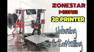 Zonestar 3D printer Unboxing and Installing [upl. by Luwana456]