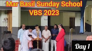 JSVBS2023😍 Mar Basil Sunday School day1 [upl. by Siraj]