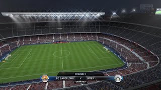 FIFA 14 Career Mode Episode 2 FC Barcelona vs Inter Milan Friendly [upl. by Beker]