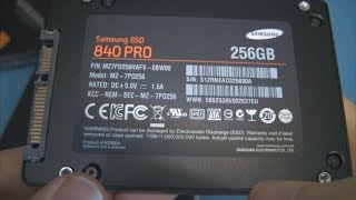 Samsung 840 Pro SSD Vs HDD Speed Test [upl. by Sahcnip]