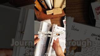 Ours journal Sep  Oct 2024 flip through journal scrapbook diary planner asmr journaling [upl. by Dambro]