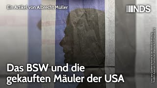 Das BSW und die gekauften Mäuler der USA  Albrecht Müller  NDSPodcast [upl. by Calendra]