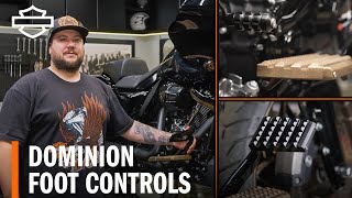 Frankie Garcias HarleyDavidson Bagger Build – Dominion Foot Controls [upl. by Ynnej]