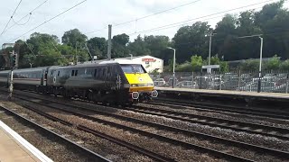 Rush Hour Trains at Hitchin ECML 280723 [upl. by Aisetra]