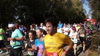 33 Generali München Marathon 2018  Start Halbmarathon Gruppe C [upl. by Nymrak]