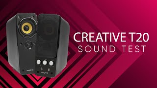 CREATIVE T20  Bookshelf Speaker Sound Test  Sound Demo [upl. by Otsedom]