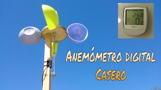 CÓMO HACER UN ANEMÓMETRO DIGITAL DE CAZOLETAS [upl. by Ardnoyek723]