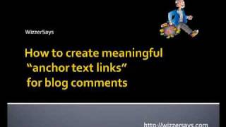 Blog Comments  How to create quality anchor text links [upl. by Eivets]