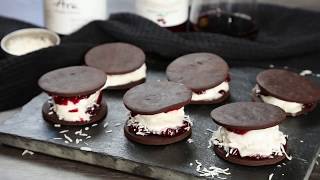 Chocolate Cherry Ice Cream Sandwiches  Barkers of Geraldine [upl. by Ofella240]