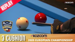 3 Cushion  European Championship 2023  Dani SANCHEZ vs Ruben LEGAZPI [upl. by Tolley]