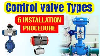 pneumatic control valve  control valve installation in industrial automation  instrumentation [upl. by Htiekel180]